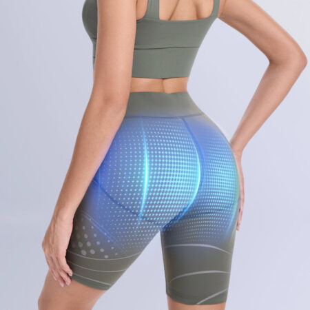 Smart Wearable Fitness Leggings With EMS Hip-enhancing Pulses For Yoga