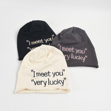 Stylish Oversized Beanie With Chic Letter Embroidery