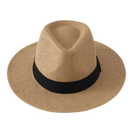 Straw Beach Summer Sun For Men And Women Sun-protective Fedora Panama Hat